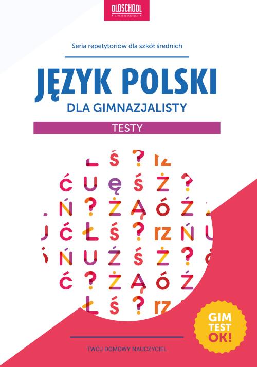 Język polski dla gimnazjalisty Testy — okładka e-booka