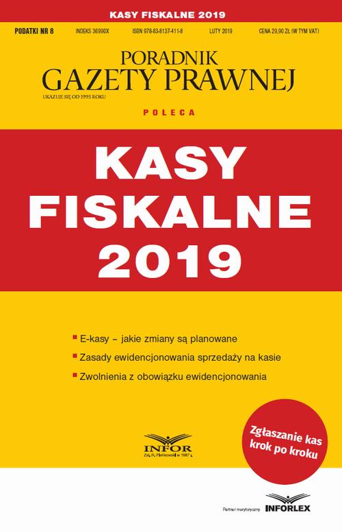 Kasy Fiskalne 2019 — okładka e-booka