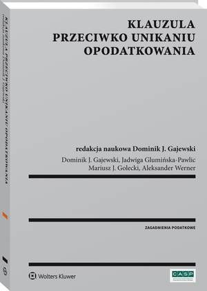 Klauzula przeciwko unikaniu opodatkowania — okładka e-booka