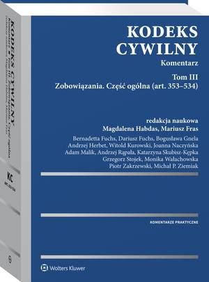 Kodeks cywilny. Komentarz. Tom III — okładka e-booka