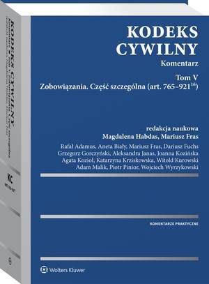 Kodeks cywilny. Komentarz. Tom V — okładka e-booka