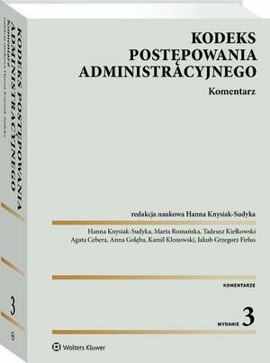 Kodeks postępowania administracyjnego. Komentarz — okładka e-booka