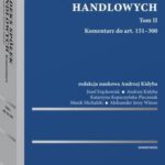 Kodeks spółek handlowych. Komentarz. Tom II — okładka e-booka