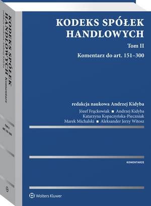 Kodeks spółek handlowych. Komentarz. Tom II — okładka e-booka