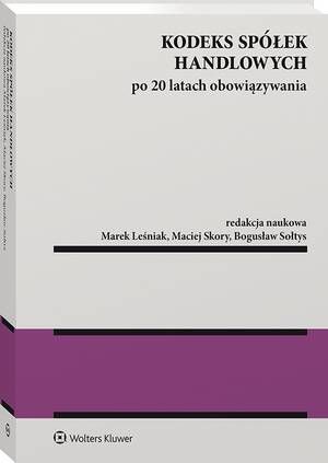 Kodeks spółek handlowych po 20 latach obowiązywania — okładka e-booka