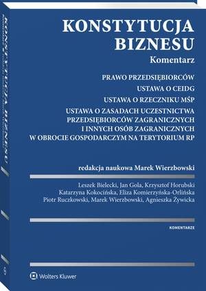 Konstytucja biznesu. Komentarz — okładka e-booka