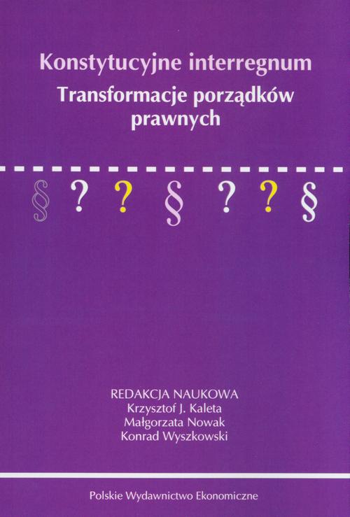 Konstytucyjne interregnum — okładka e-booka