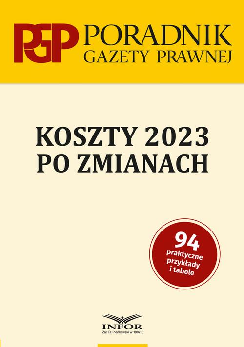 Koszty 2023 po zmianach — okładka e-booka