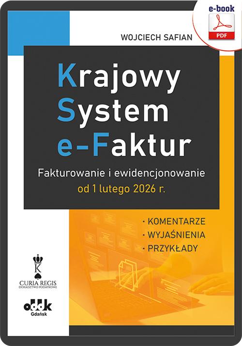 Krajowy System e-Faktur. — okładka e-booka
