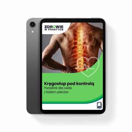 Kręgosłup pod kontrolą. Poradnik dla osób z bólem pleców — okładka e-booka