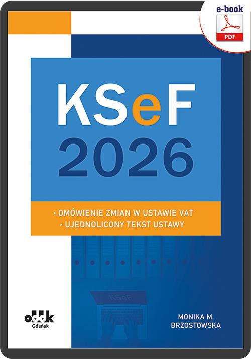 KSeF 2026 - omówienie zmian w ustawie VAT - ujednolicony tekst ustawy — okładka e-booka