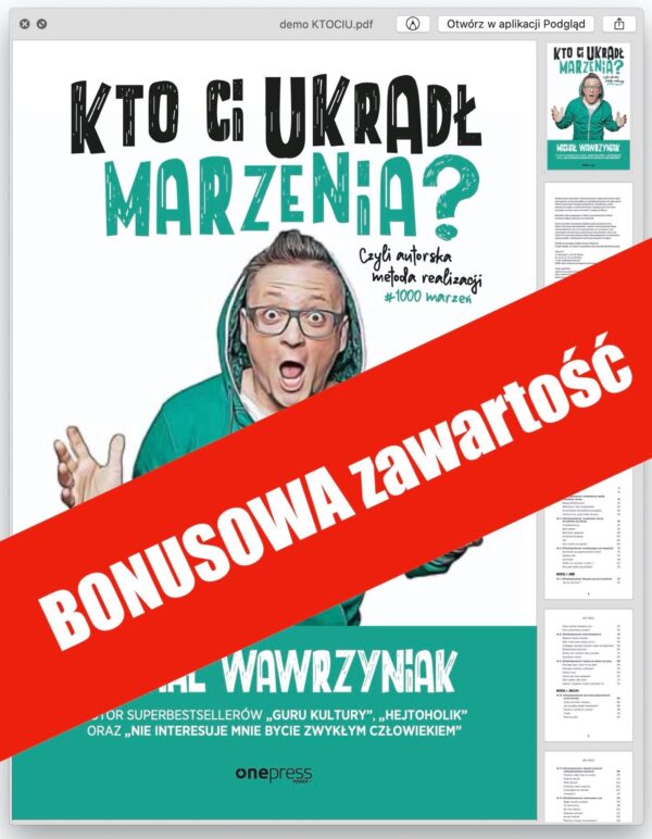 Kto Ci Ukradł Marzenia? — okładka e-booka