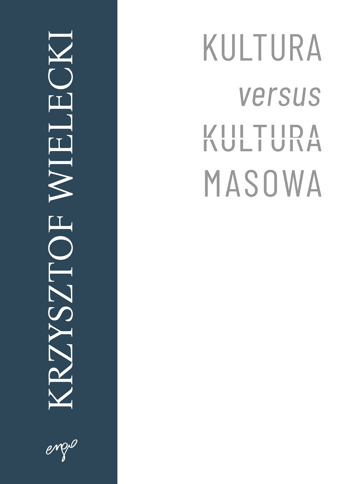 Kultura versus kultura masowa — okładka e-booka