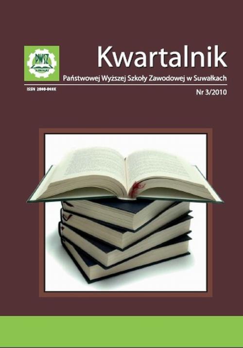Tytuł: Kwartalnik Państwowej Wyższej Szkoły Zawodowej w Suwałkach nr 3/2010
Autor: Praca zbiorowa
Wydawnictwo: Państwowa Uczelnia Zawodowa im. prof. E F. Szczepanika
Formaty: PDF