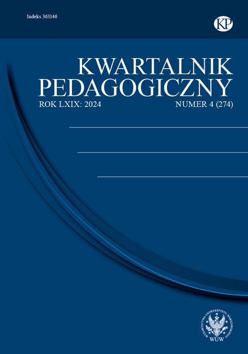 Kwartalnik Pedagogiczny 2024/4 (274) — okładka wydania