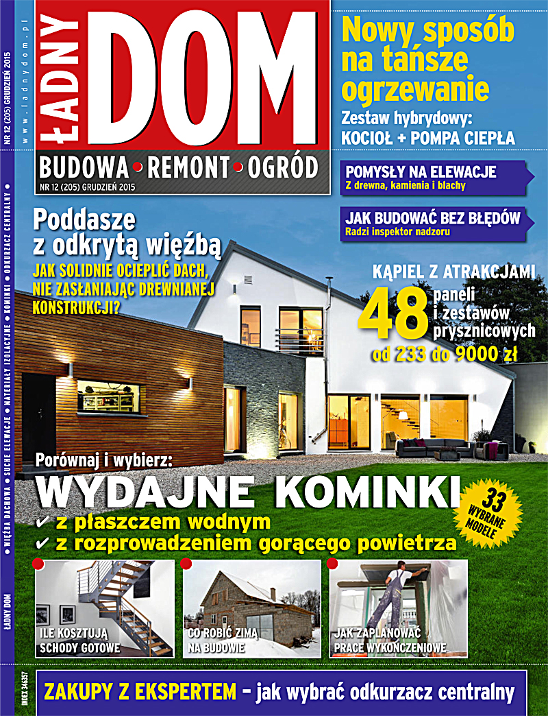 Ładny Dom 12/2015. Budowa i Remont — okładka e-booka