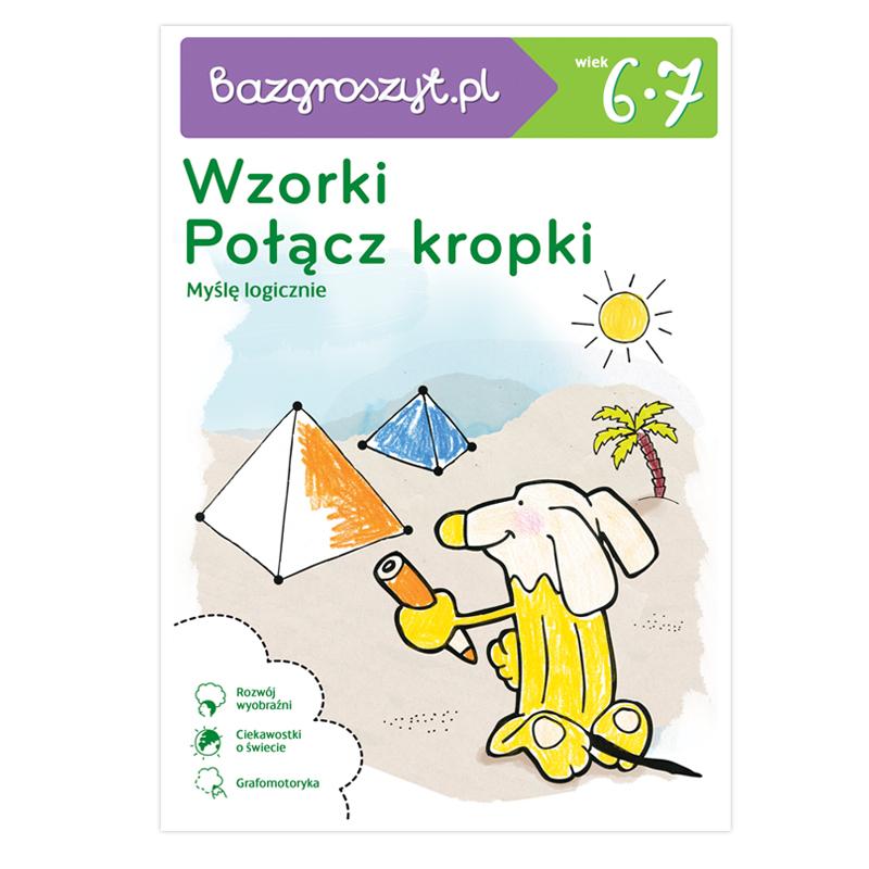 Logiczne myślenie. Bazgroszyt Wzorki i Połącz kropki. Ręka rysuje, główka pracuje — okładka e-booka