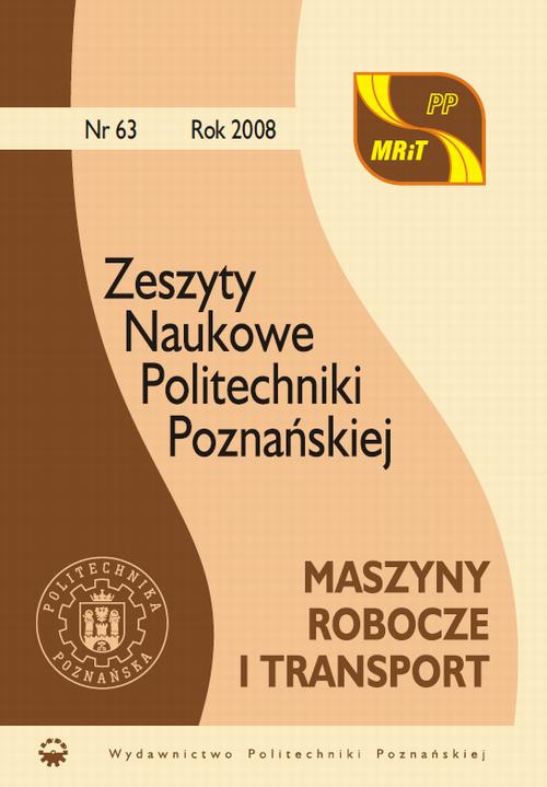 Tytuł: Maszyny Robocze i Transport 63/2008
Autor: Praca zbiorowa
Wydawnictwo: Wydawnictwo Politechniki Poznańskiej
Formaty: PDF