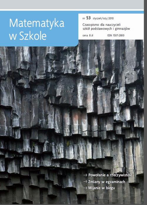 Tytuł: Matematyka w Szkole. Czasopismo dla nauczycieli szkół podstawowych i gimnazjów. Nr 53
Autor: Praca zbiorowa
Wydawnictwo: Gdańskie Wydawnictwo Oświatowe
Formaty: PDF