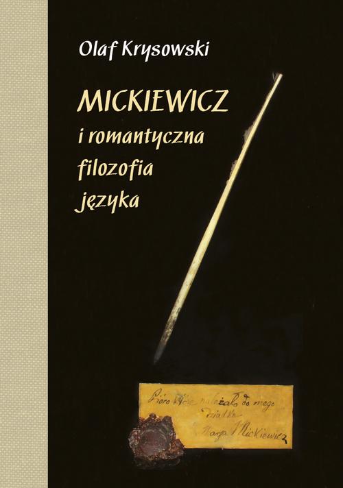 Mickiewicz i romantyczna filozofia języka — okładka e-booka