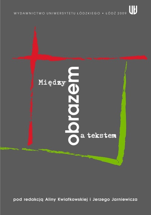Między obrazem a tekstem — okładka e-booka