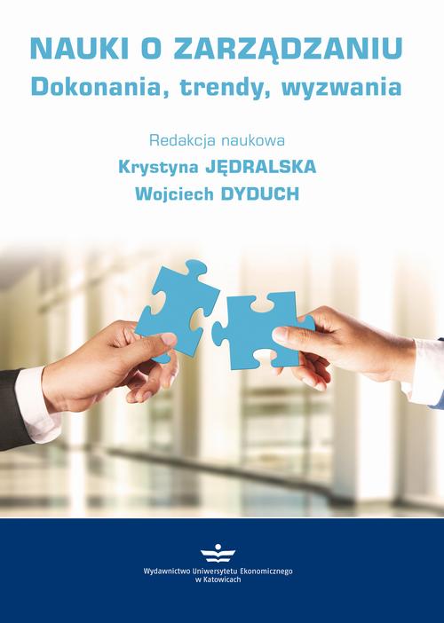Tytuł: Nauki o zarządzaniu
Autor: 
Wydawnictwo: Wydawnictwo Uniwersytetu Ekonomicznego w Katowicach
Formaty: PDF