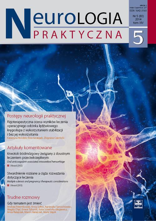 Tytuł: Neurologia Praktyczna 5/2014
Autor: 
Wydawnictwo: Czelej
Formaty: MOBI, EPUB