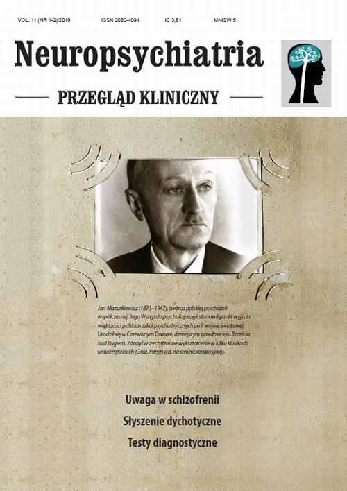 Tytuł: Neuropsychiatria. Przegląd Kliniczny NR (1-2)/2019
Autor: Praca zbiorowa
Wydawnictwo: Medical Education
Formaty: PDF