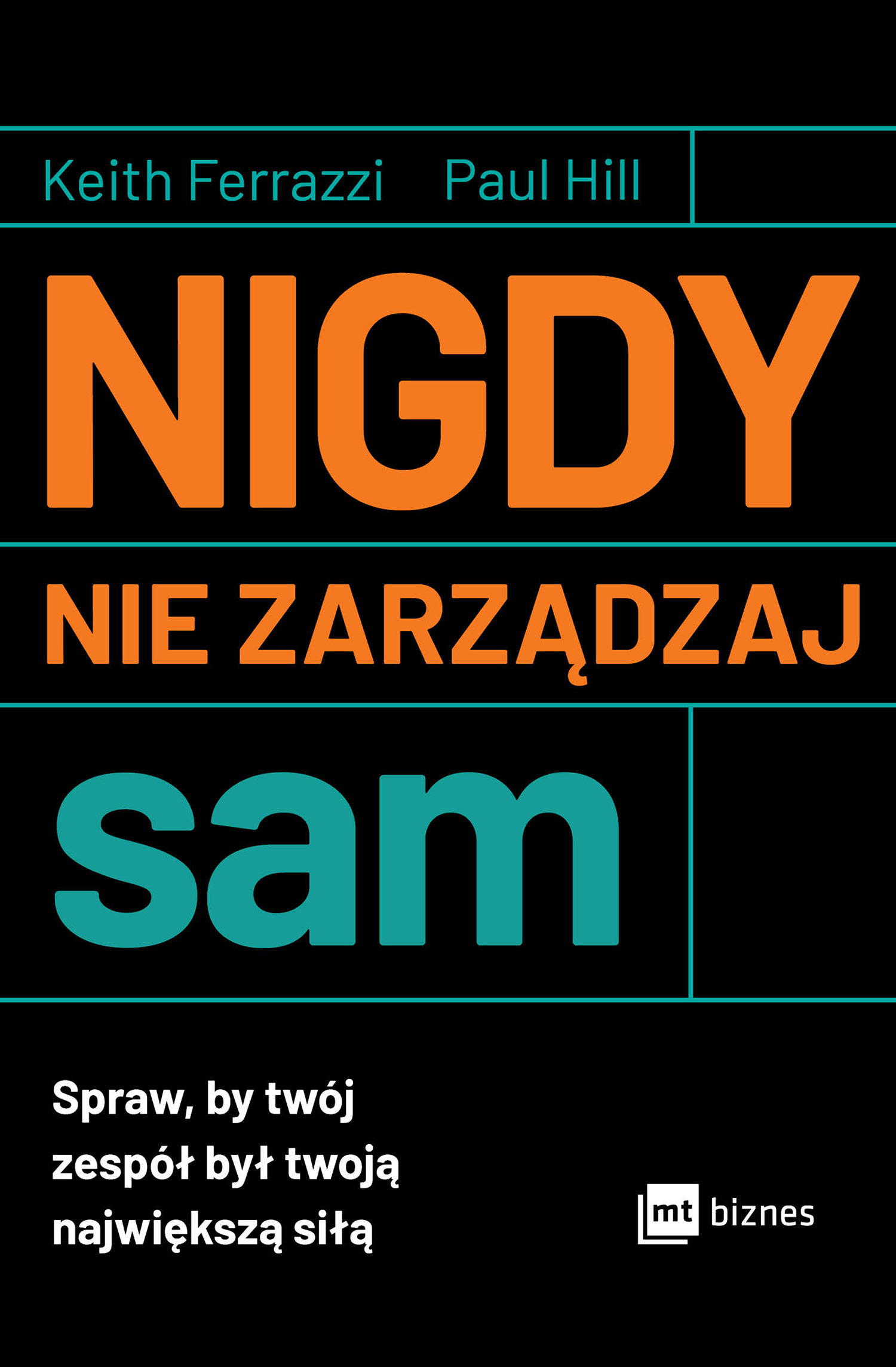 Tytuł: Nigdy nie zarządzaj sam. Spraw, by twój zespół był twoją największą siłą
Autor: Keith Ferrazzi, Paul Hill
Wydawnictwo: MT Biznes
Formaty: EPUB, MOBI