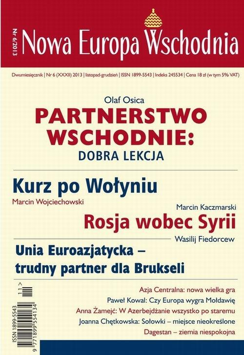 Tytuł: Nowa Europa Wschodnia 6/2013. Partnerstwo wschodnie
Autor: Praca zbiorowa
Wydawnictwo: Kolegium Europy Wschodniej
Formaty: MOBI, EPUB