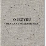 O języku dla Anny Wierzbickiej — okładka e-booka