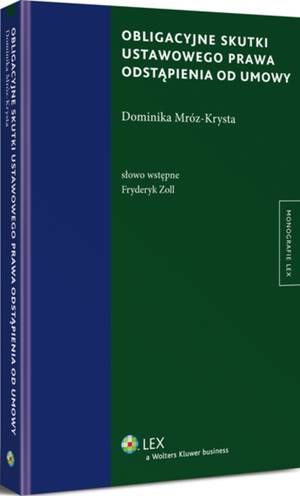 Obligacyjne skutki ustawowego prawa odstąpienia od umowy — okładka e-booka