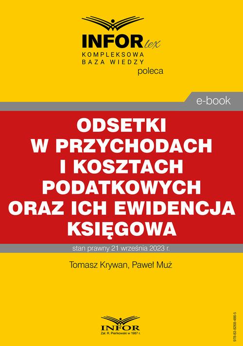 Odsetki w przychodach i kosztach podatkowych oraz ich ewidencja księgowa — okładka