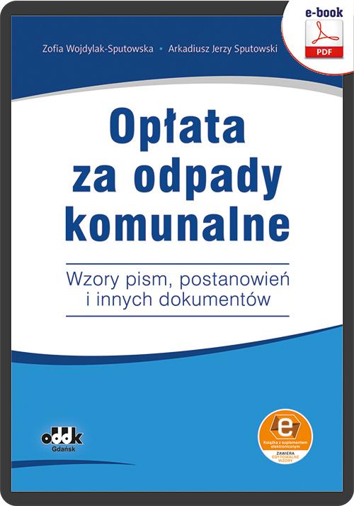 Opłata za odpady komunalne — okładka e-booka