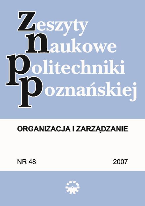 Tytuł: Organizacja i Zarządzanie, 2007/48
Autor: Praca zbiorowa
Wydawnictwo: Wydawnictwo Politechniki Poznańskiej
Formaty: PDF