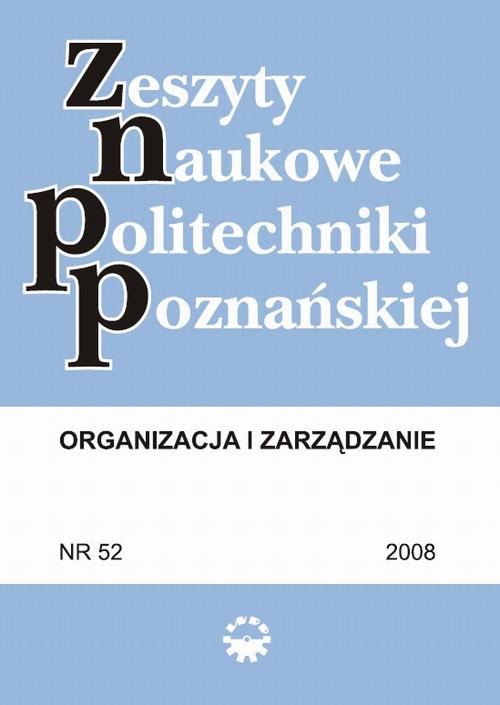Tytuł: Organizacja i Zarządzanie, 2008/52
Autor: Praca zbiorowa
Wydawnictwo: Wydawnictwo Politechniki Poznańskiej
Formaty: PDF