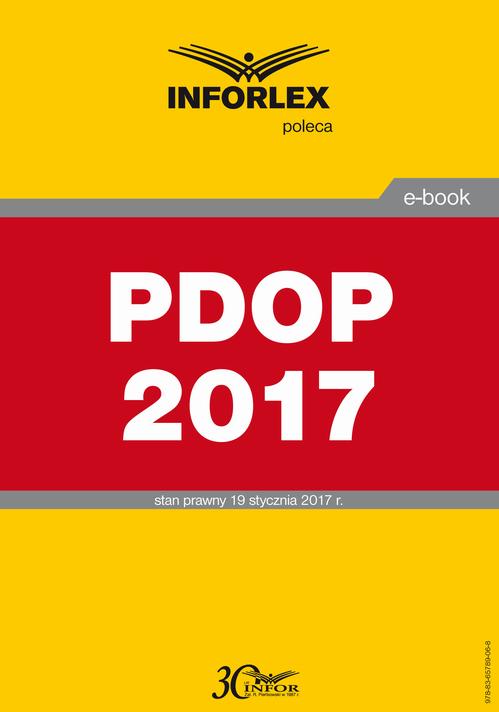 PDOP 2017 — okładka e-booka