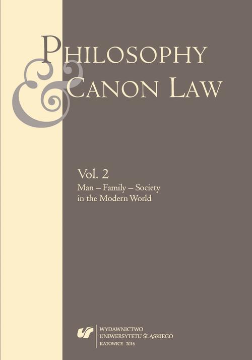Philosophy and Canon Law 2016. Vol. 2 — okładka wydania