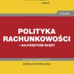 Polityka rachunkowości – najczęstsze błędy — okładka e-booka