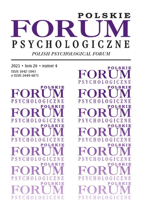 Tytuł: Polskie Forum Psychologiczne, tom 26 numer 4
Autor: Hanna Liberska
Wydawnictwo: Wydawnictwo Uniwersytetu Kazimierza Wielkiego w Bydgoszczy
Formaty: PDF