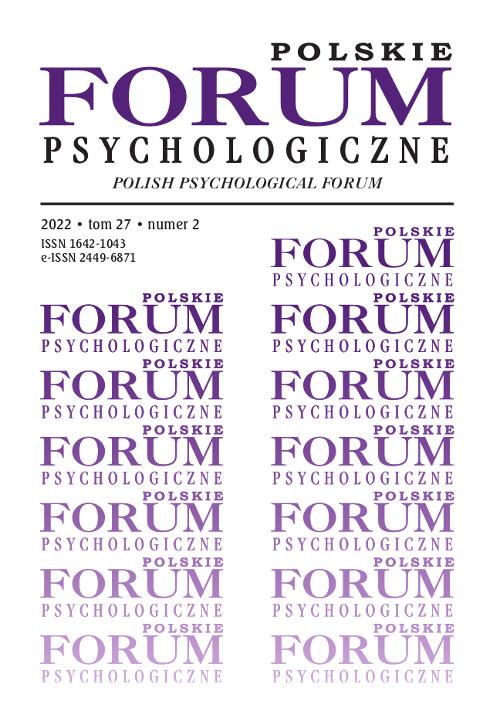 Tytuł: Polskie Forum Psychologiczne, tom 27 numer 2
Autor:
Wydawnictwo: Wydawnictwo Uniwersytetu Kazimierza Wielkiego w Bydgoszczy
Formaty: PDF