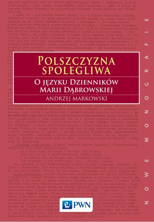 Polszczyzna spolegliwa — okładka e-booka