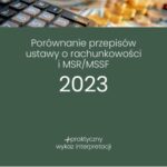 Tytuł: Porównanie przepisów Ustawy o rachunkowości i MSR/MSSF 2023
Autor: Katarzyna Trzpioła
Wydawnictwo: Wiedza i Praktyka
Formaty: EPUB, MOBI, PDF