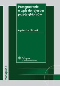 Postępowanie o wpis do rejestru przedsiębiorców — okładka e-booka
