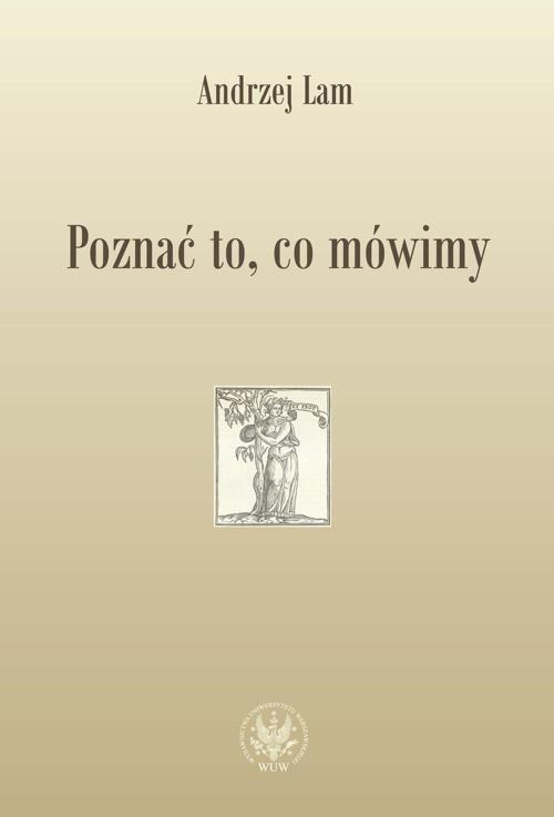 Poznać to, co mówimy — okładka e-booka