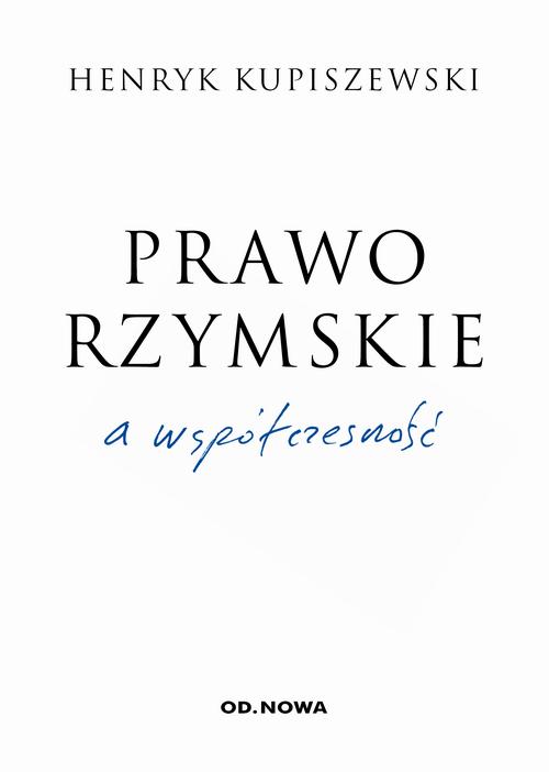Prawo rzymskie a współczesność — okładka e-booka
