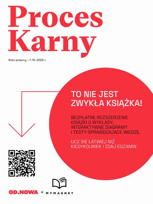 Tytuł: Proces karny. Last Minute październik 2022
Autor: Bogusław Gąszcz
Wydawnictwo: Wydawnictwo e-bookowo
Formaty: PDF