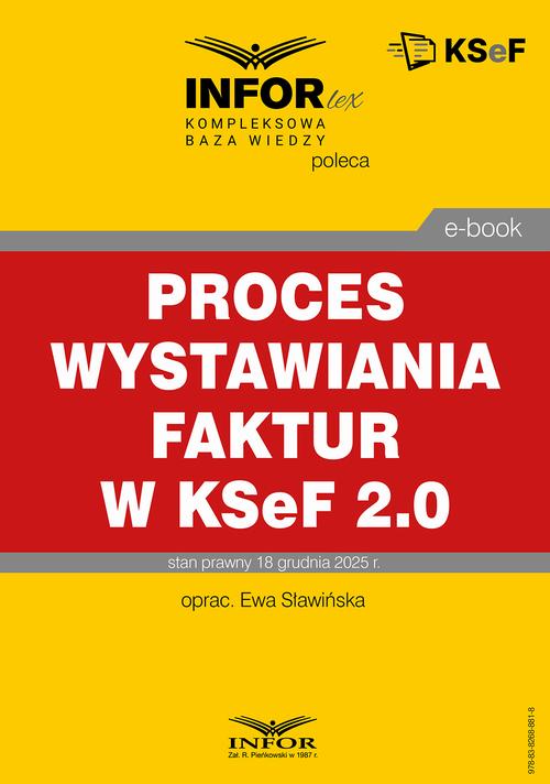 Proces wystawiania faktur w KSeF 2.0 — okładka e-booka