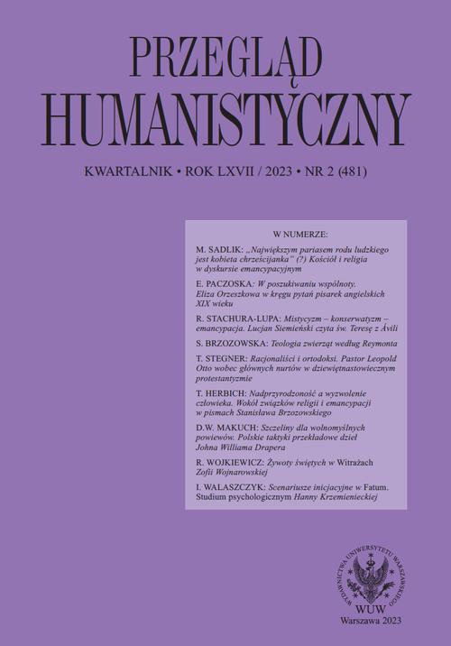 Tytuł: Przegląd Humanistyczny 2023/2 (481)
Autor: 
Wydawnictwo: Wydawnictwa Uniwersytetu Warszawskiego
Formaty: PDF