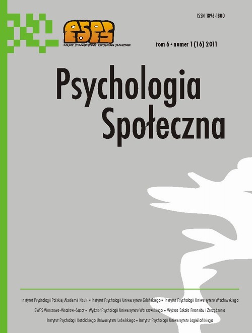 Tytuł: Psychologia Społeczna nr 1(16)/2011
Autor: 
Wydawnictwo: Polskie Stowarzyszenie Psychologii Społecznej i Wydawnictwo Naukowe Scholar
Formaty: PDF